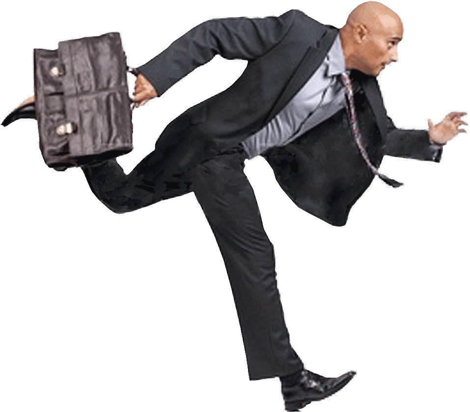 Businessman In Hurry PNG