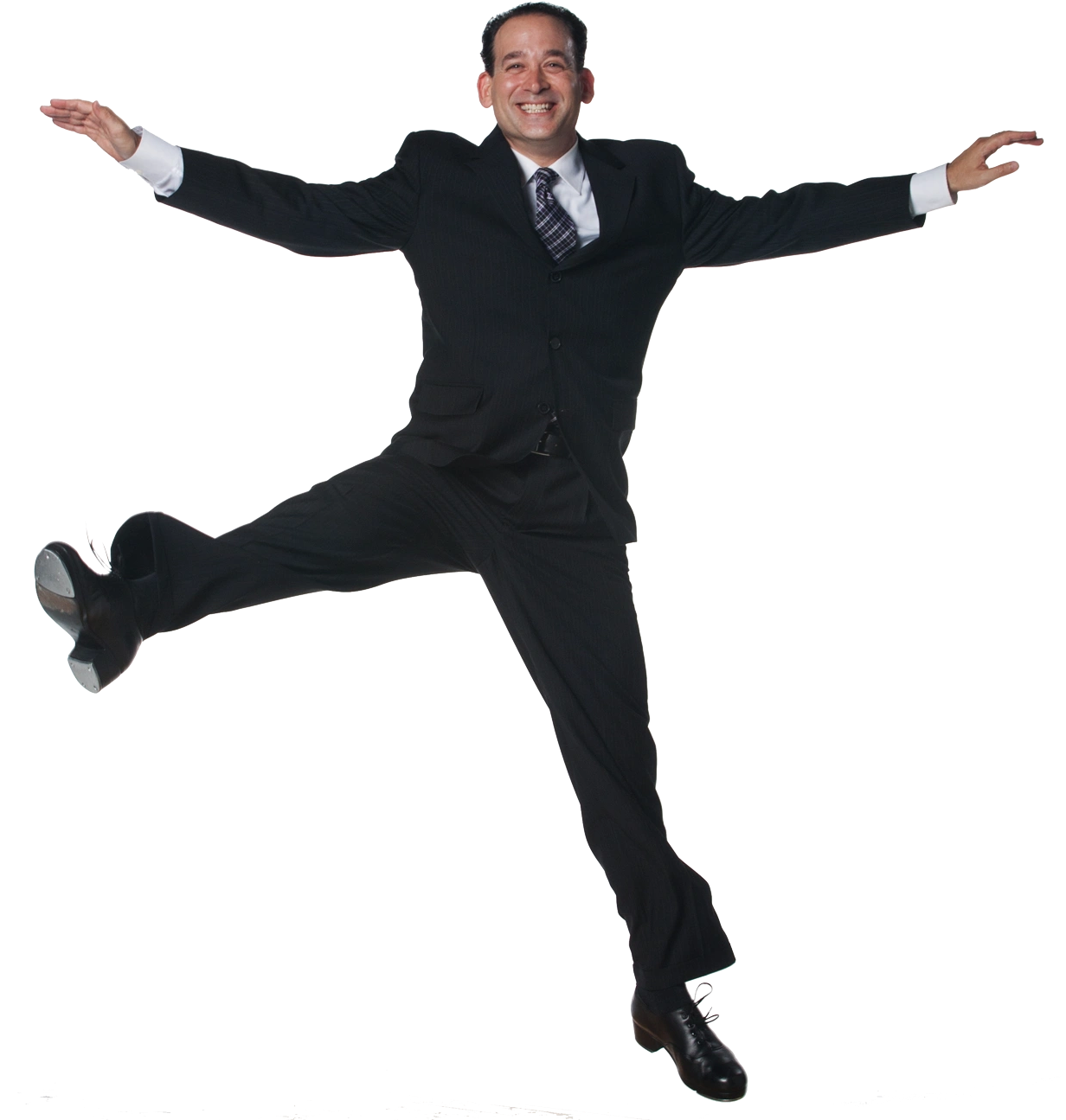 Businessman Joyful Leap PNG