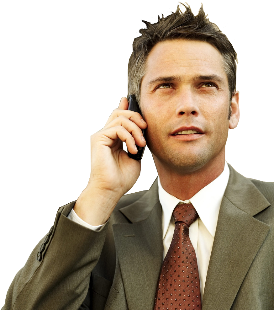 Businessman On Call PNG