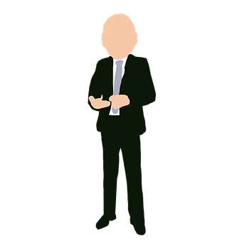 Businessman Silhouette Vector PNG