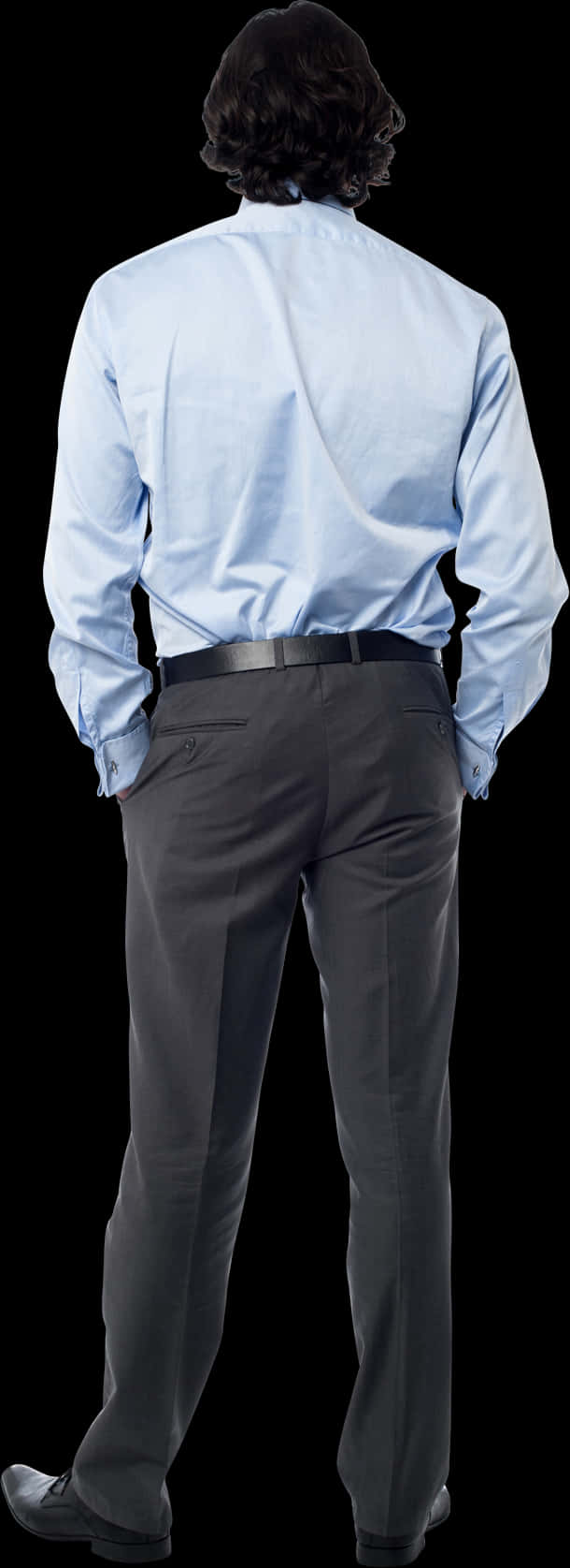 Businessman Standing Back View PNG