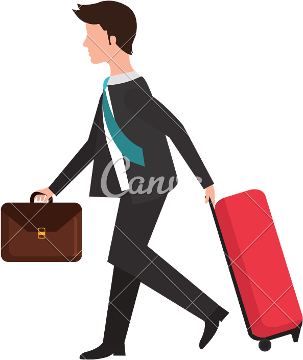 Download Businessman Travel Icon | Wallpapers.com