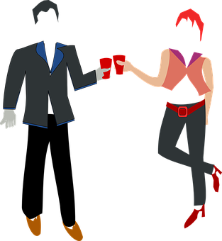 Businessmanand Demon Toast PNG