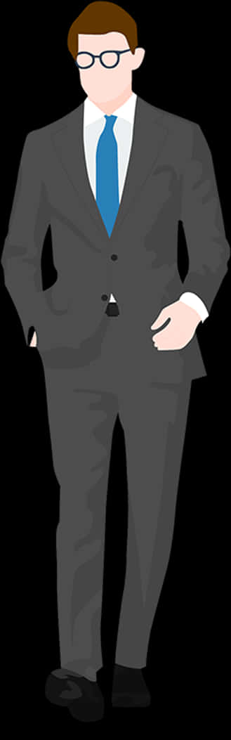 Businessmanin Formal Suit PNG