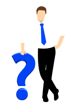 Businessmanwith Question Mark PNG