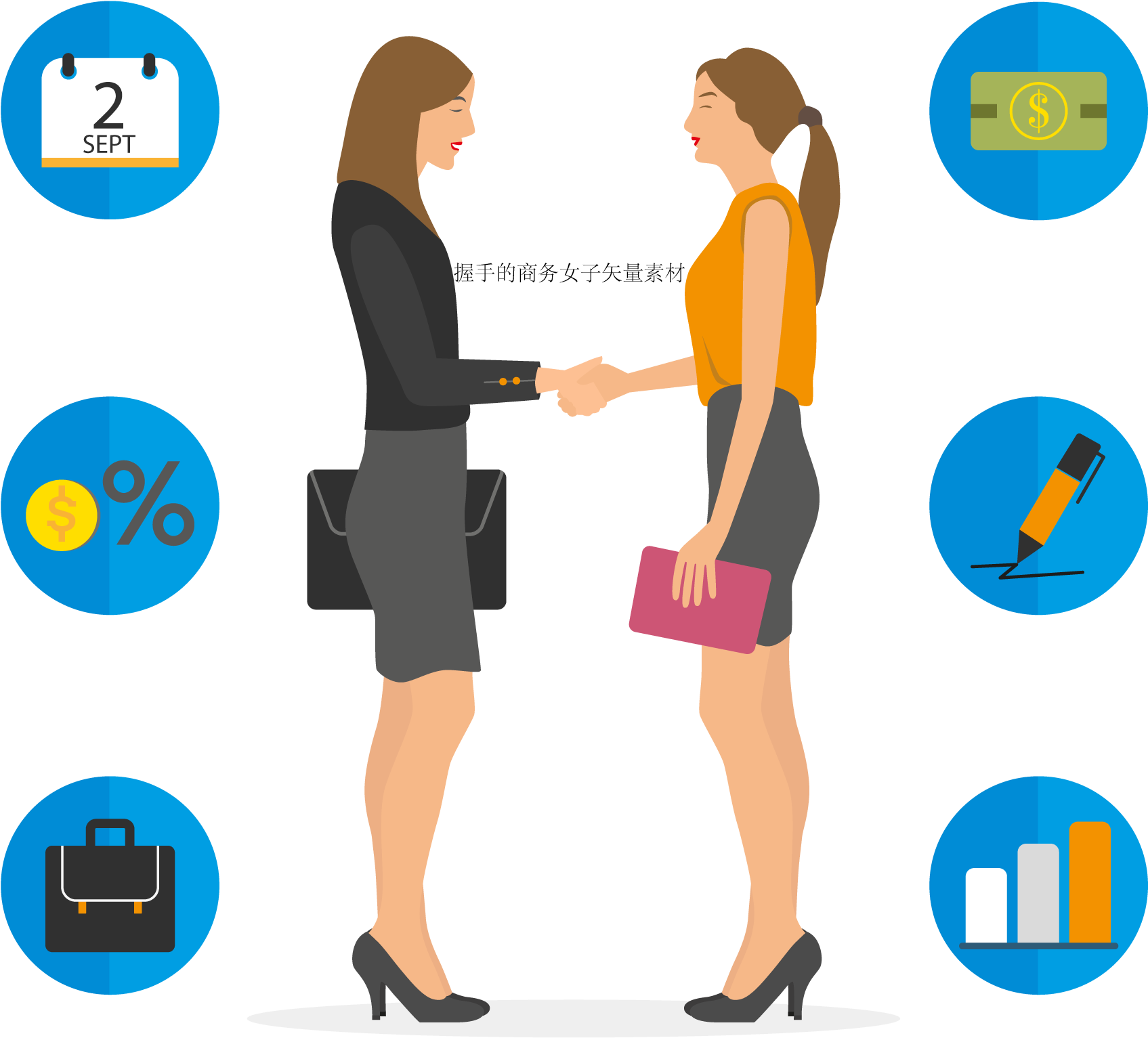 Download Businesswomen Handshake Agreement | Wallpapers.com