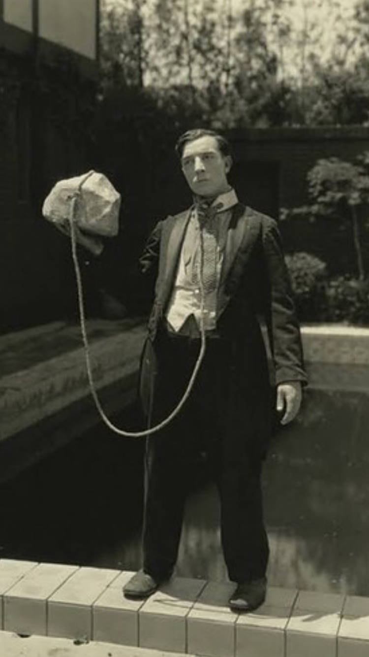 Buster Keaton Vintage Movie Photo Wallpaper