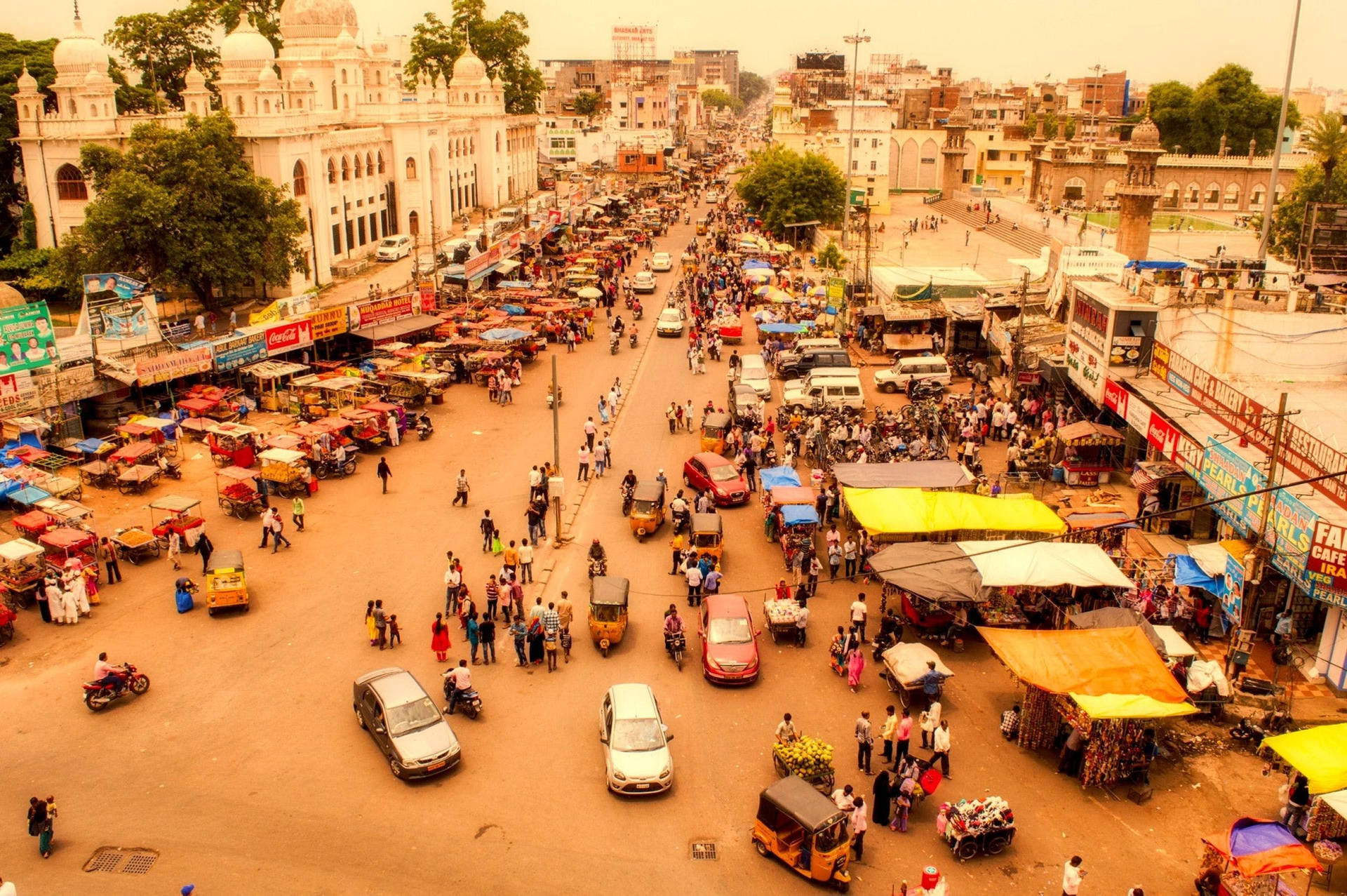 Occupata Città Di Hyderabad Sfondo