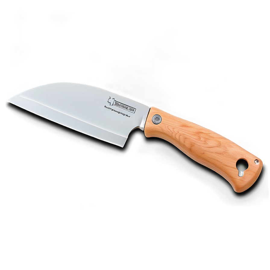 Butcher Knife With Ergonomic Handle Png 06132024 PNG