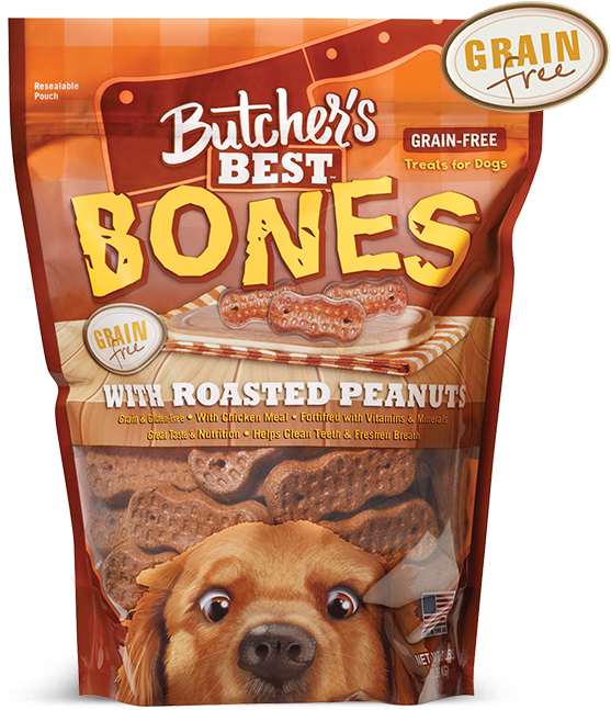 Butchers Best Bones Dog Treats Package PNG