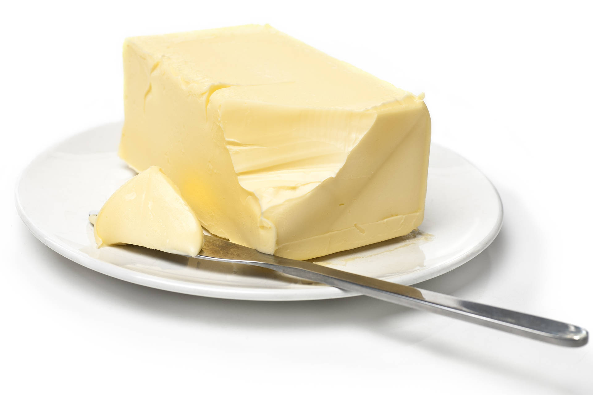 Butter With Knife Slicing Wallpaper