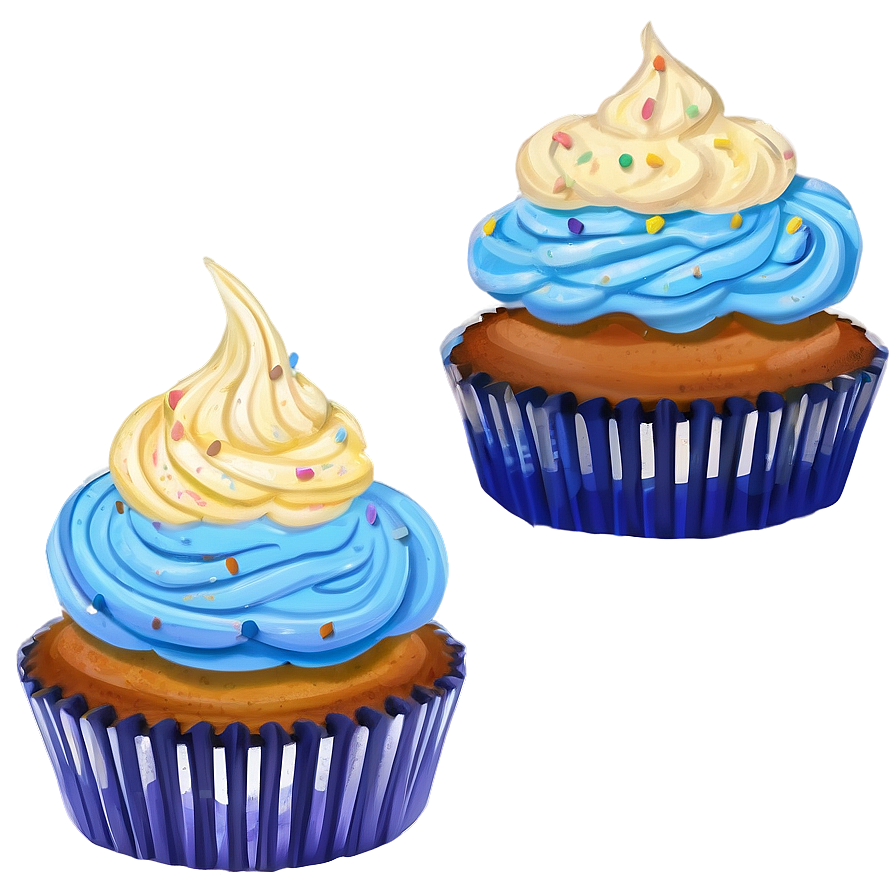 Buttercream Cupcakes Png 06112024 PNG