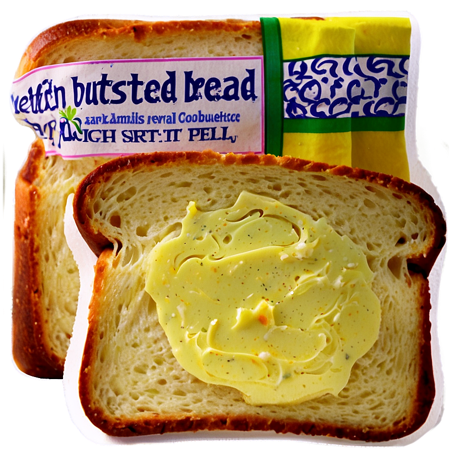 Buttered Bread Slice Png 90 PNG