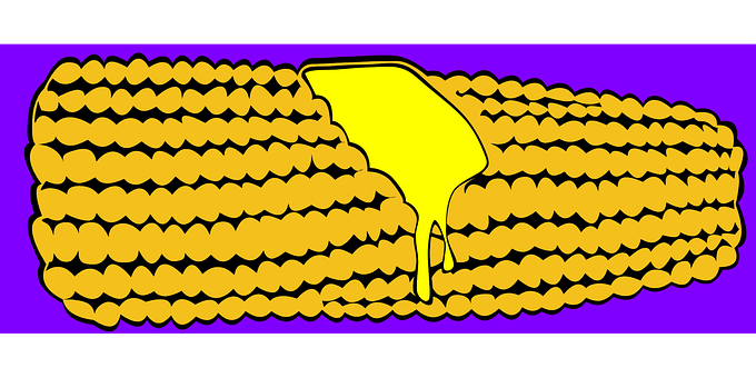 Buttered Corn Illustration PNG