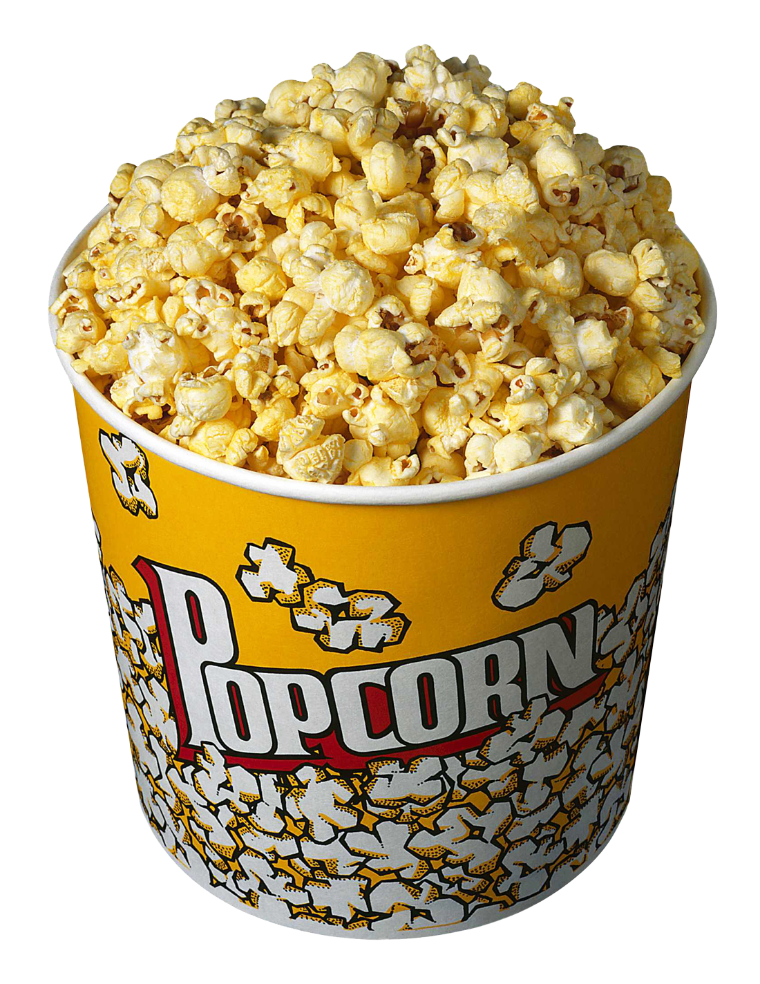 Buttered Popcornin Yellow Bucket PNG