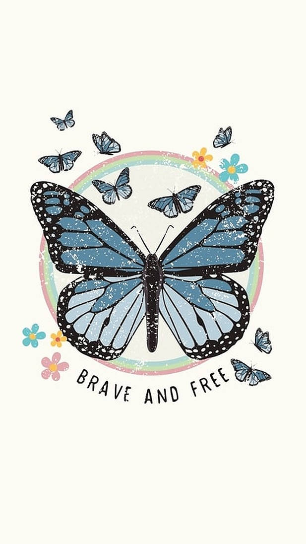 Farfalle Coraggiose E Libere Sfondo