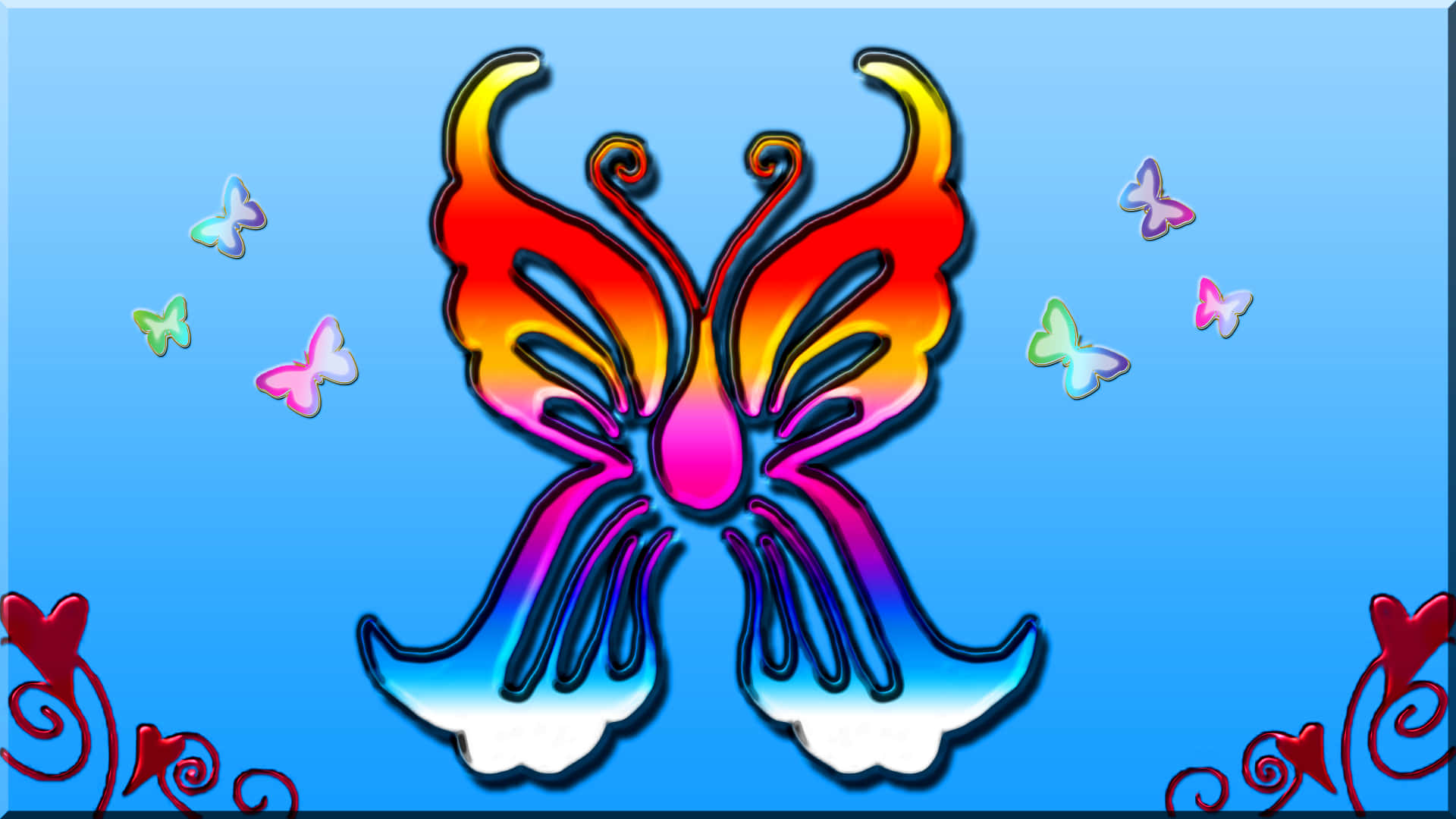 Enjoy a little bit of beauty in life with a Butterflies laptop Wallpaper