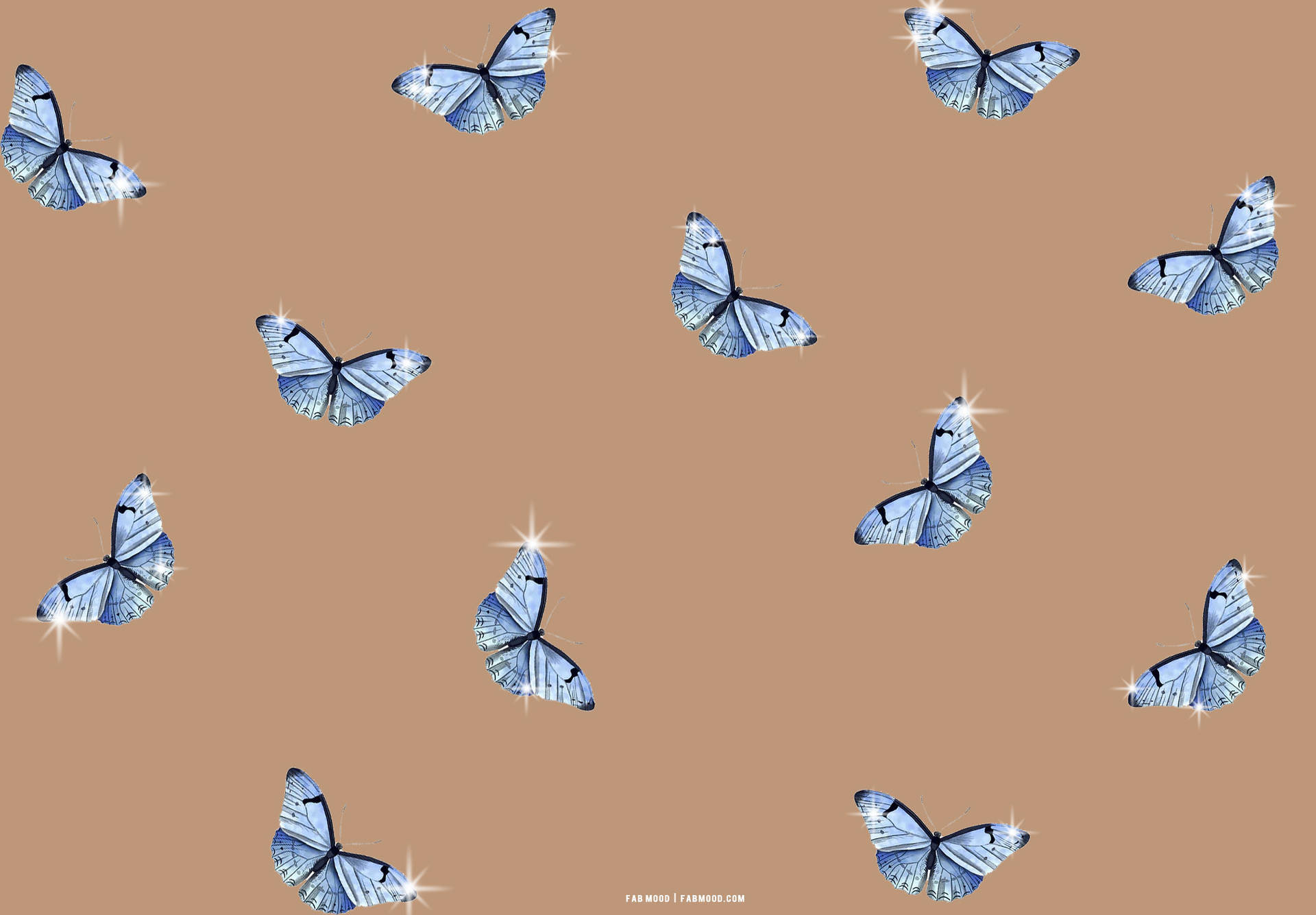 Butterfly Aesthetic Sparkling Wings Wallpaper