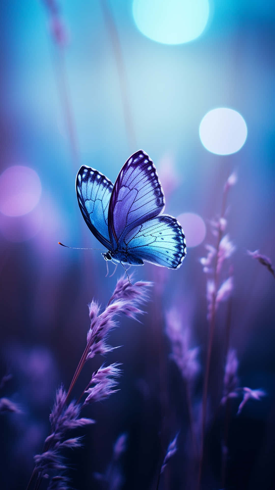 Butterfly And Beautiful Background Wallpaper