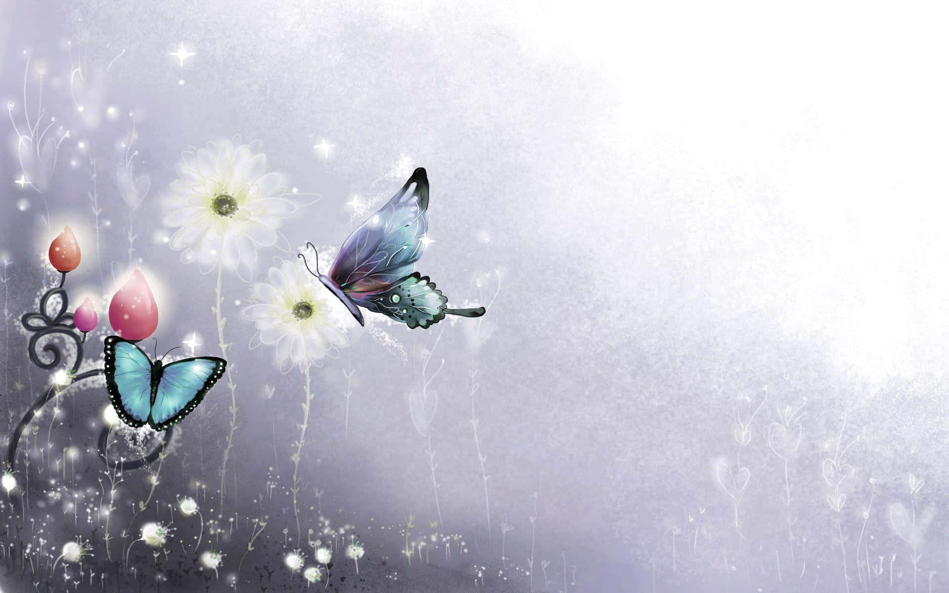Goditila Bellezza E L'eleganza Delle Ali Di Farfalla Splendidamente Disegnate Sul Tuo Desktop Sfondo