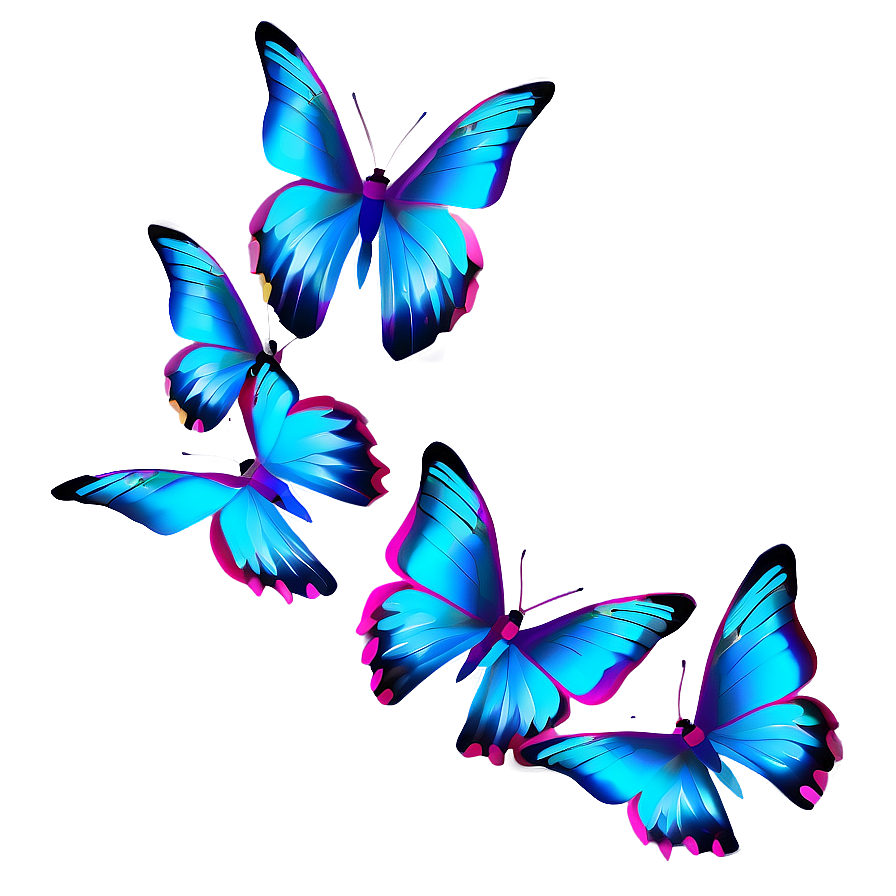 Download Butterfly Flock Transparent Png 05252024 | Wallpapers.com