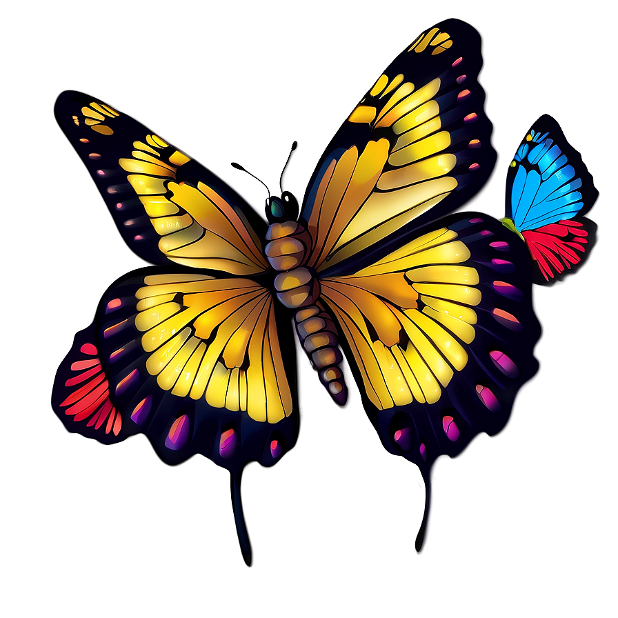 Butterfly Illustration Png 04292024 PNG