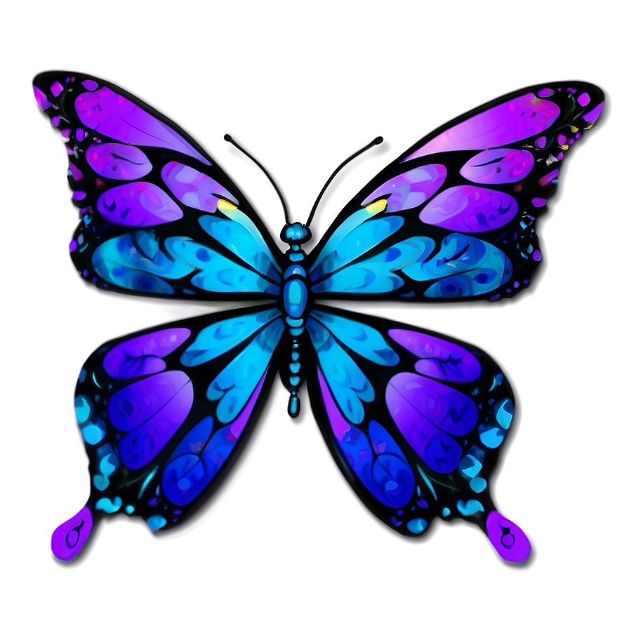 Butterfly Kaleidoscope Swirl Png Tfq26 PNG