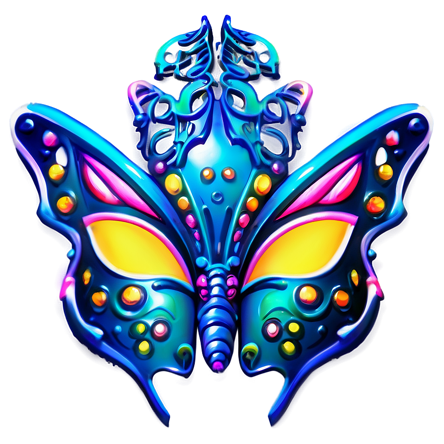 Butterfly Masquerade Mask Png 05042024 PNG