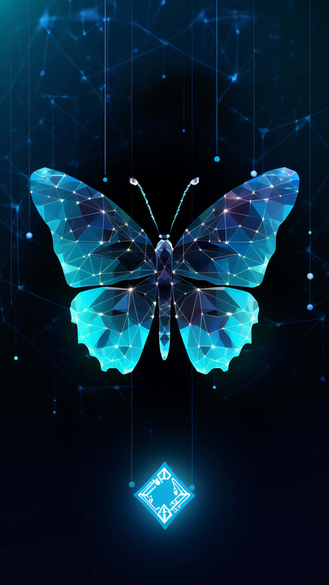 Butterfly New Design Black Background Wallpaper
