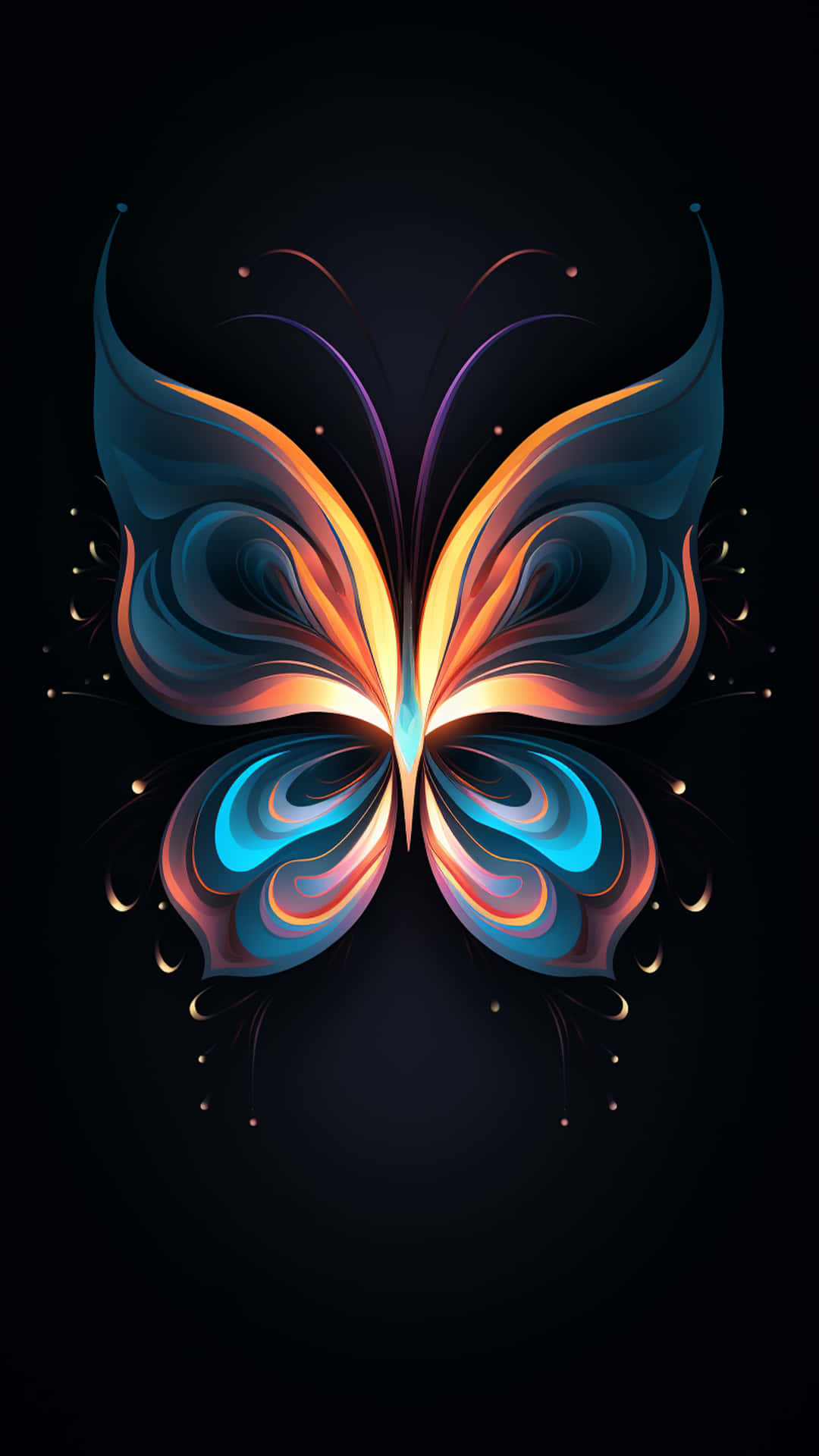 Butterfly New Shape Design Art Wallpaper