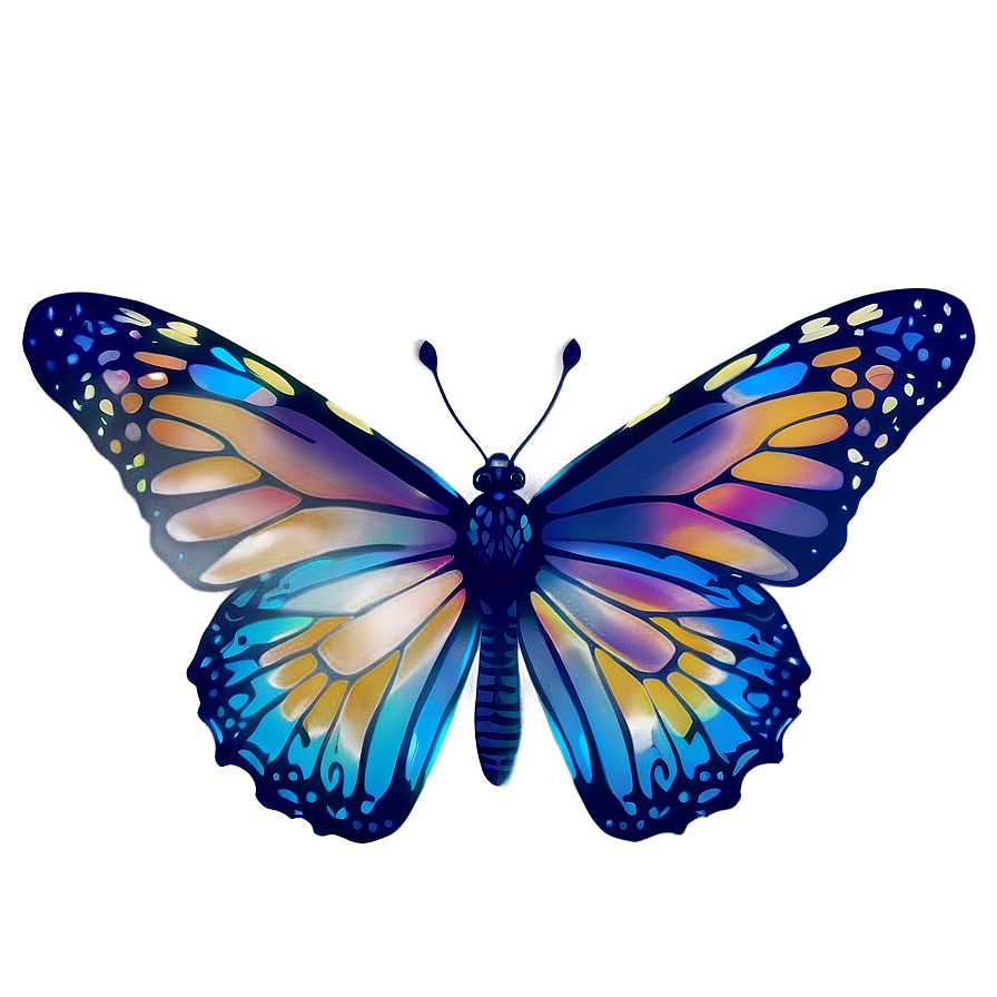 Download Butterfly Night Glow Png Gxc3 | Wallpapers.com