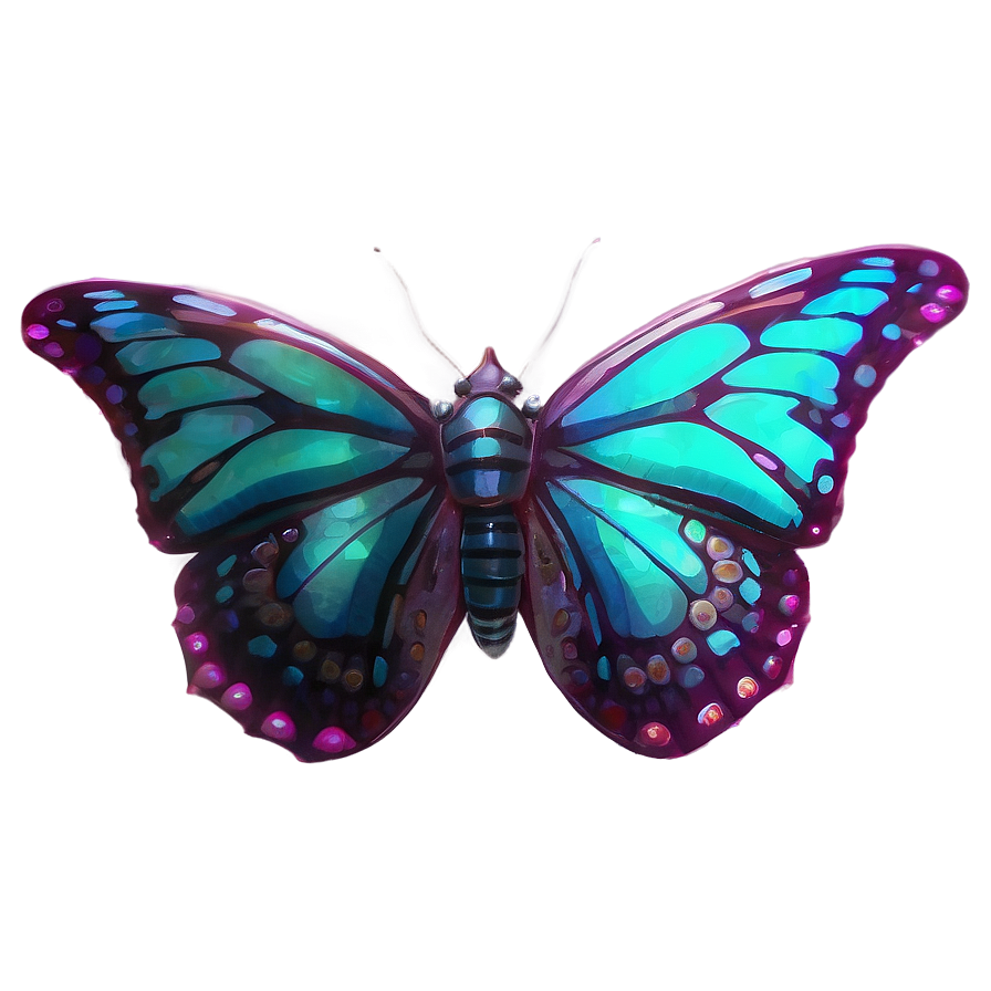Butterfly Night Glow Png Mxt18 PNG