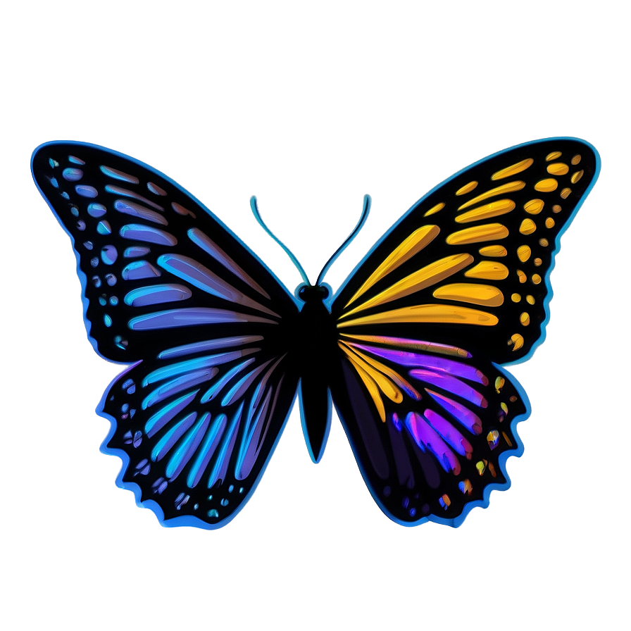 Butterfly Silhouette Outline Png Csk PNG