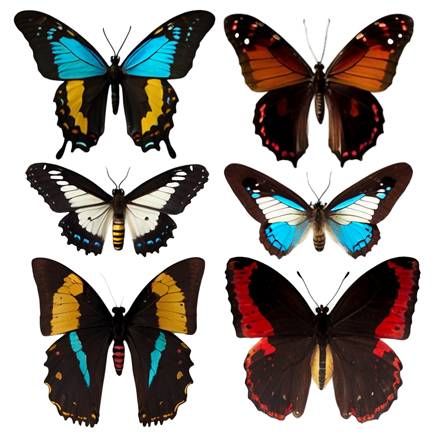 Butterfly Specimen Archive Png Goa44 PNG