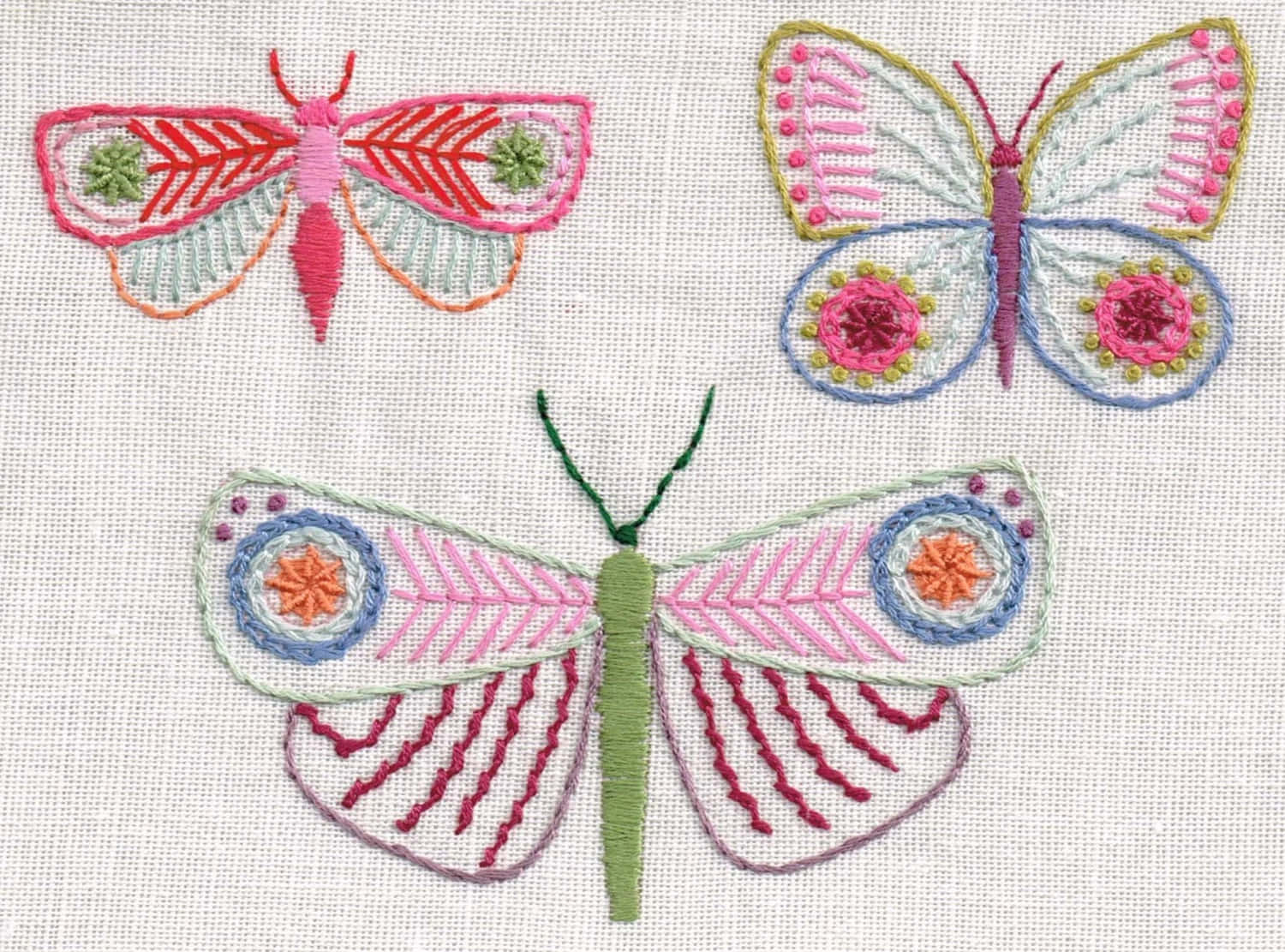 Here's how to make a beautiful and delicate Butterfly Stitch! Wallpaper