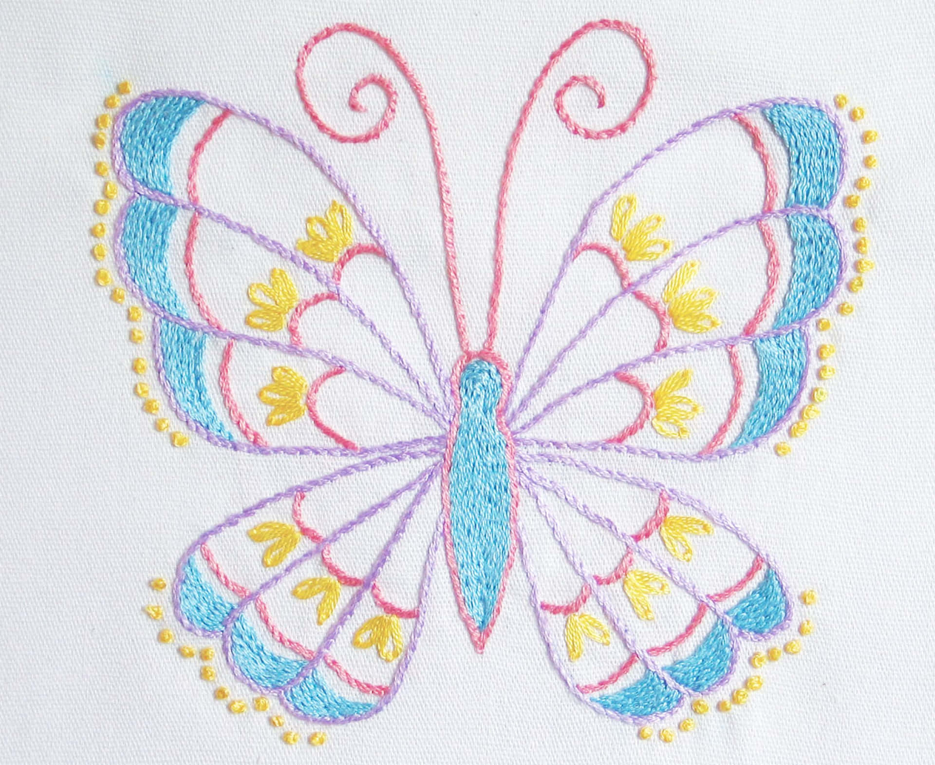 Learn the beautiful art of Butterfly Stitch Wallpaper