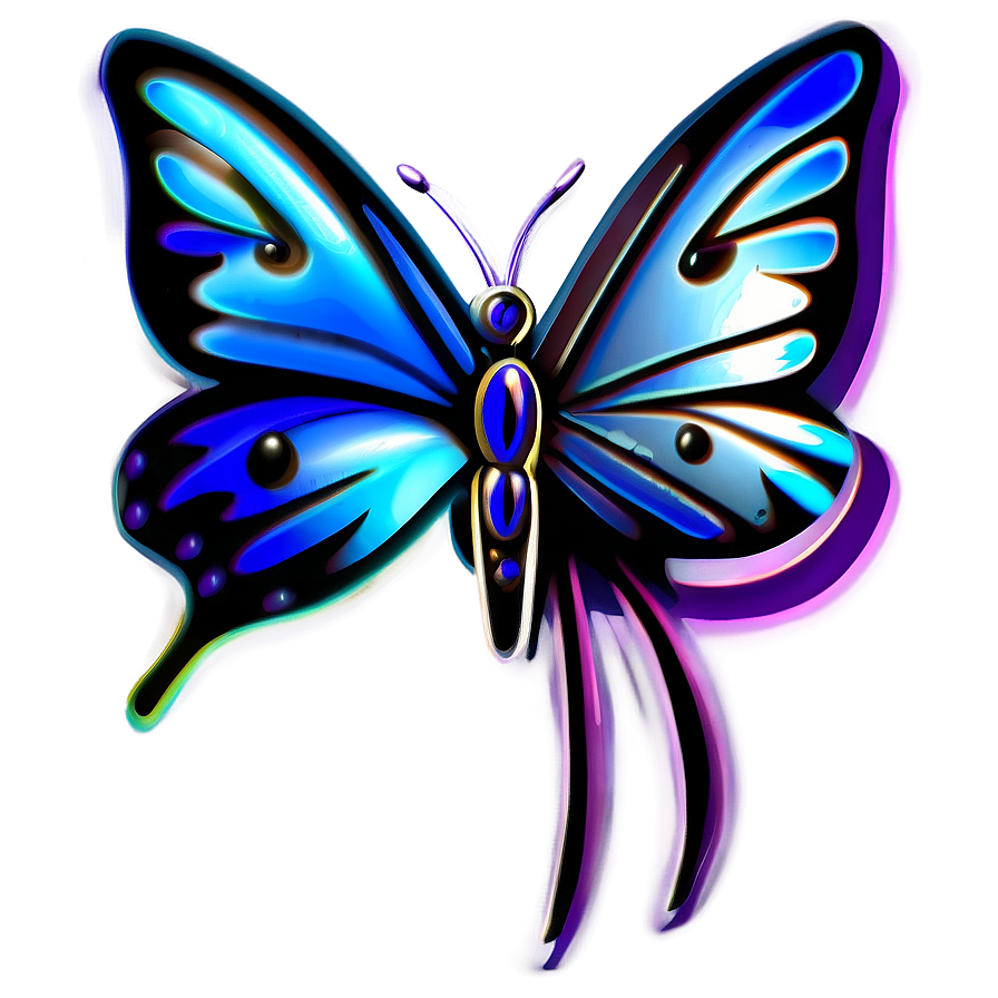 Butterfly Tattoo Png 05042024 PNG