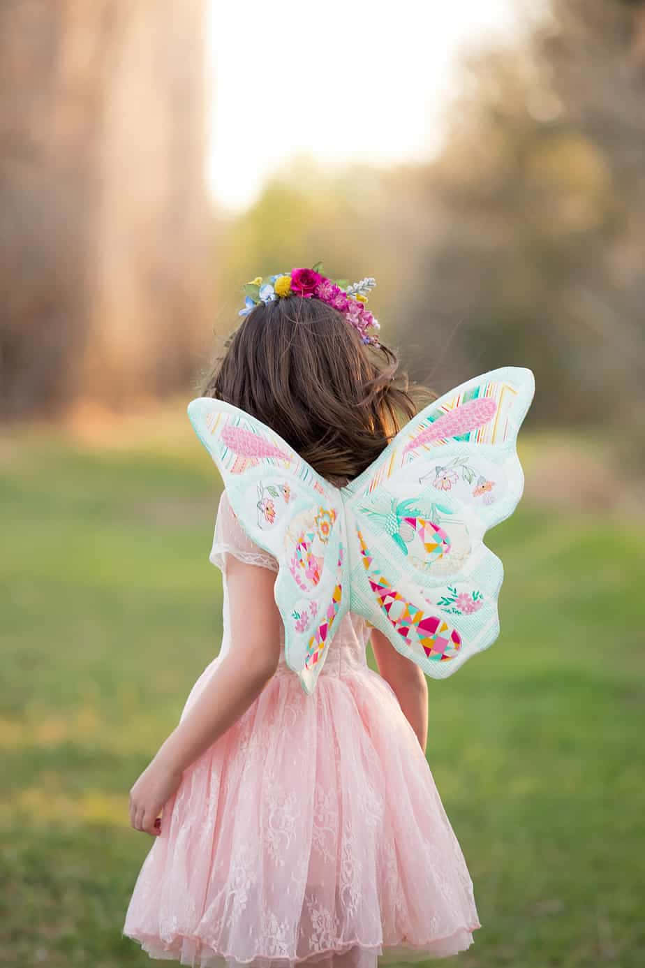 beautiful pink butterfly wings