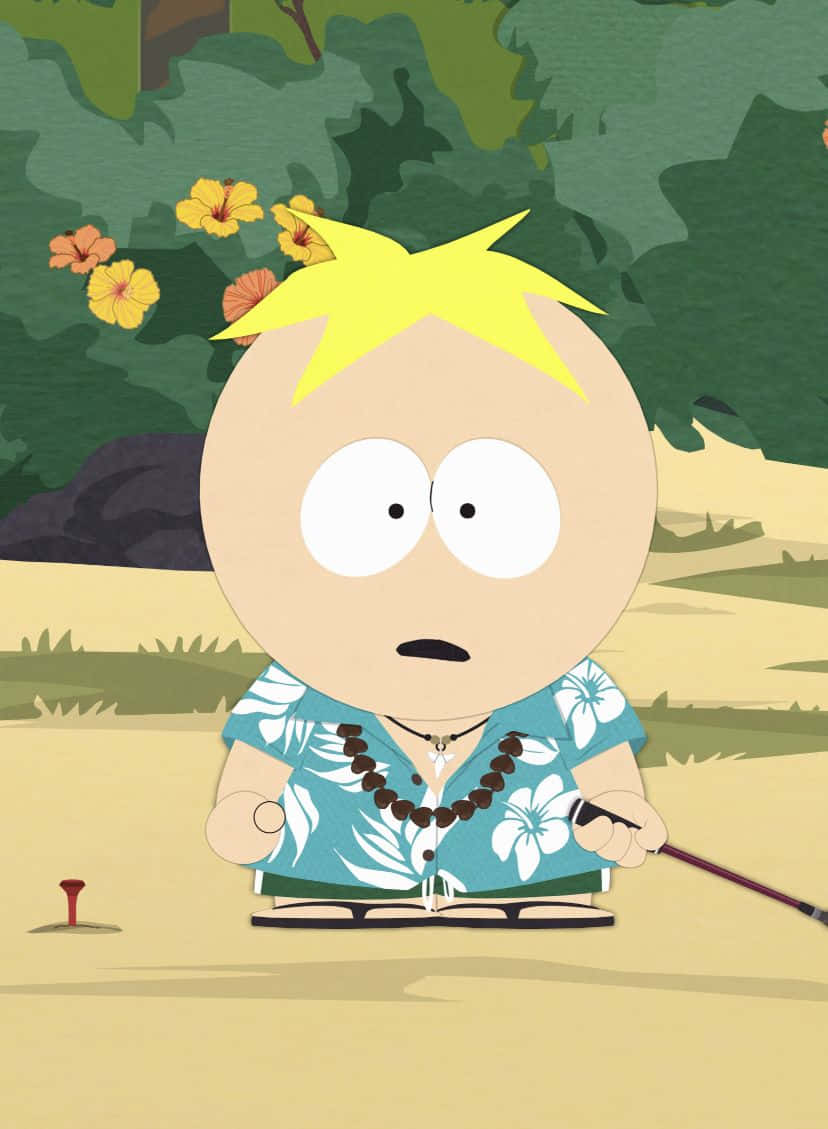 Butters Stotch Hawaiian Shirt South Park Wallpaper