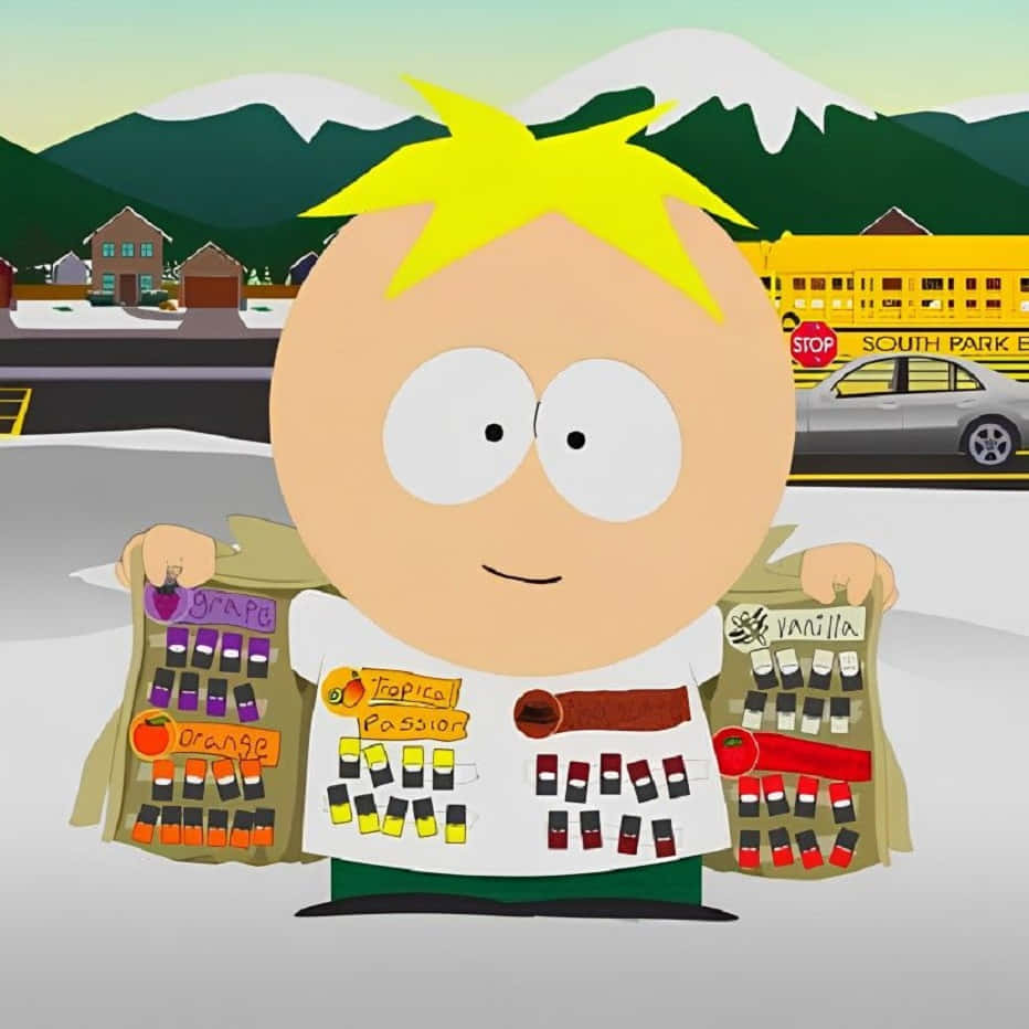 Download Butters Stotch Selling Candy South Park Wallpaper | Wallpapers.com