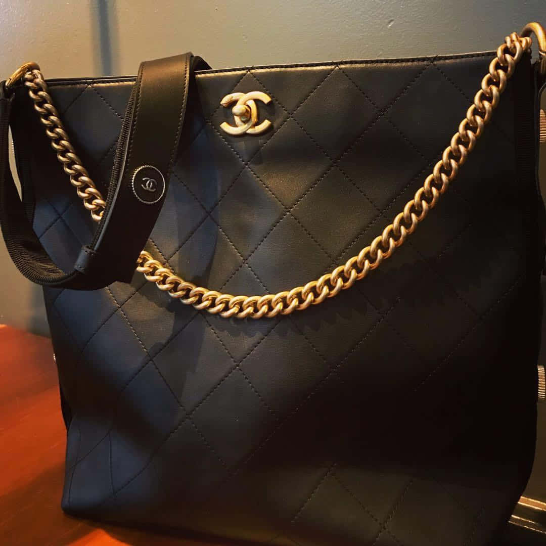 Download Chanel Black Quilted Tote Bag