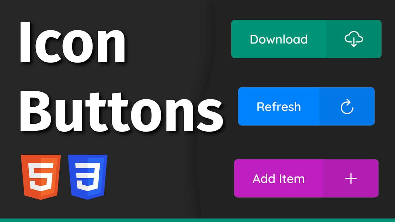 Icon Buttons - Html5 Css3