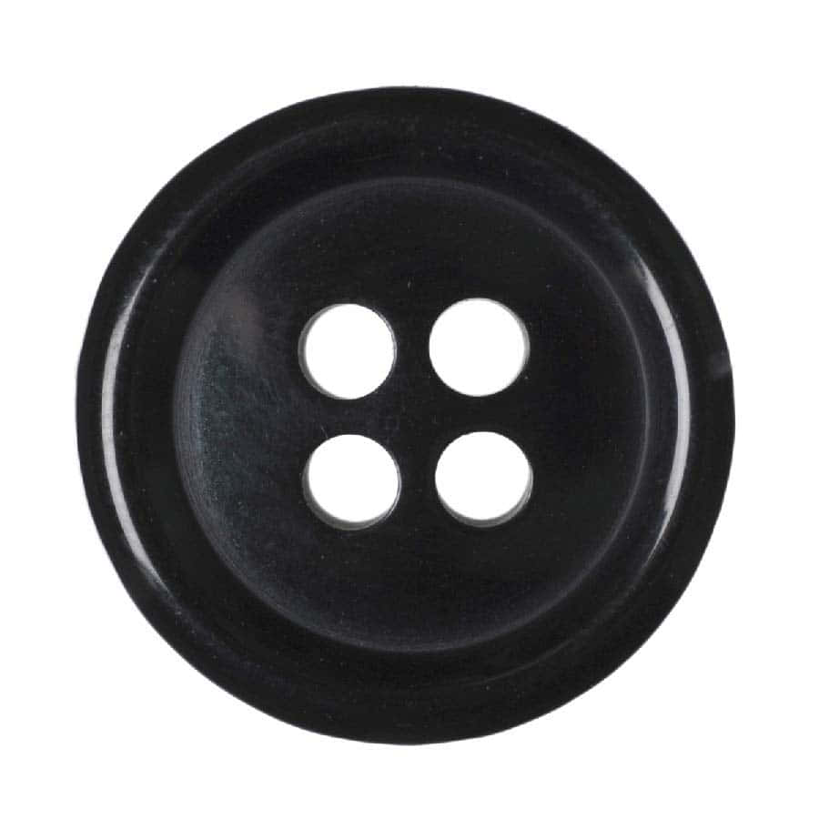 A Black Button With Three Holes