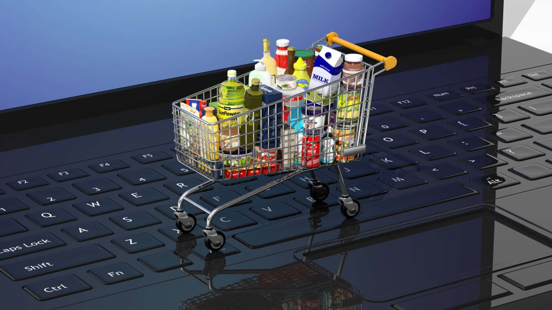 Buy Online Food Grocery Wallpaper
