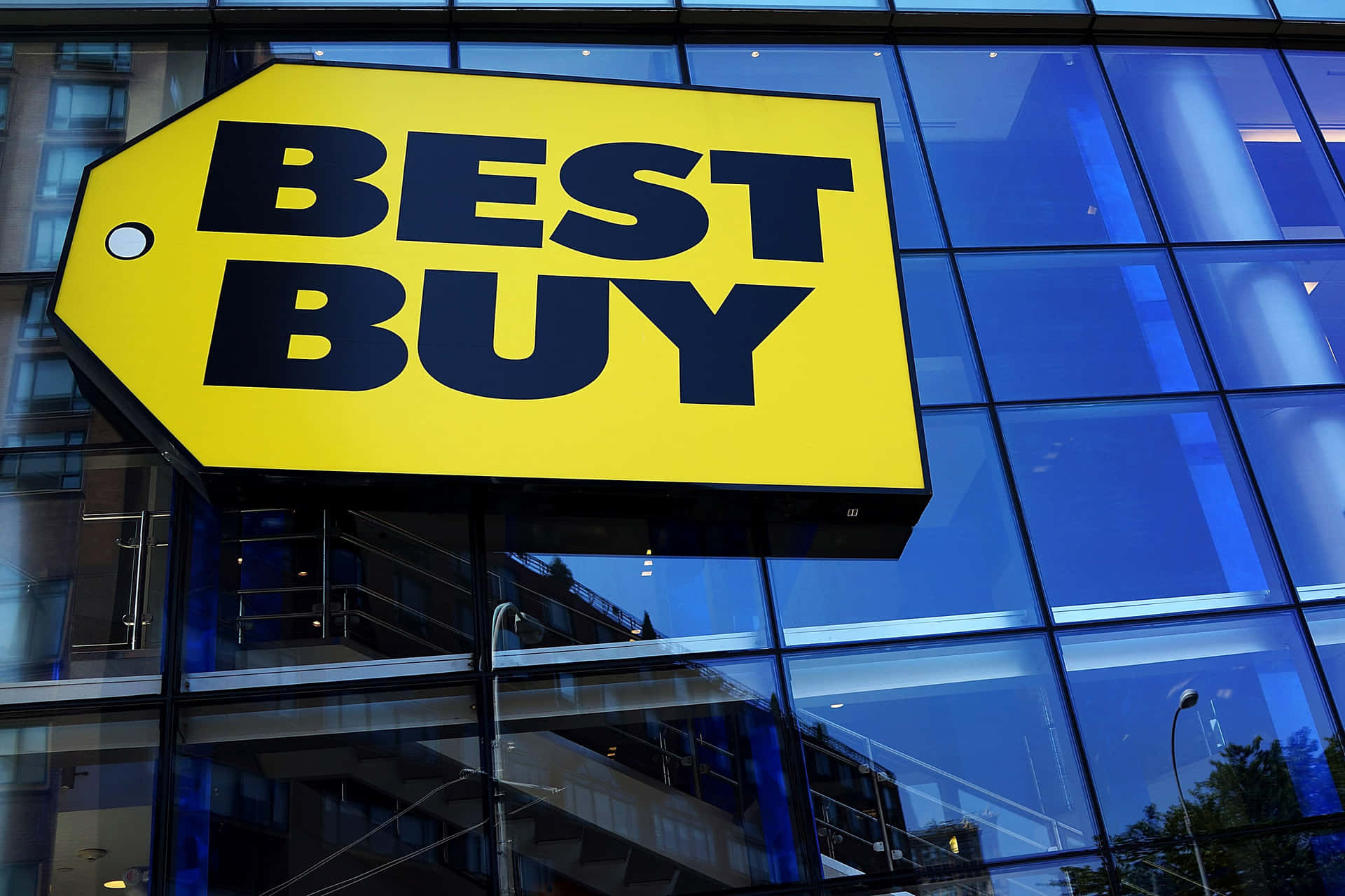 Best Buy Sign On A Building