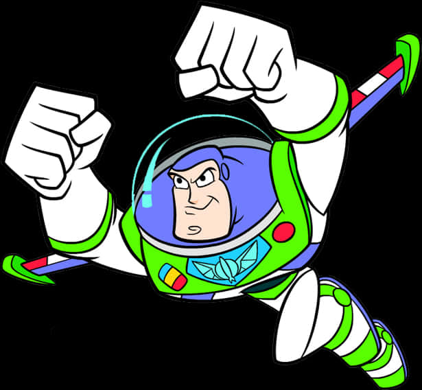 Buzz Lightyear Action Pose PNG