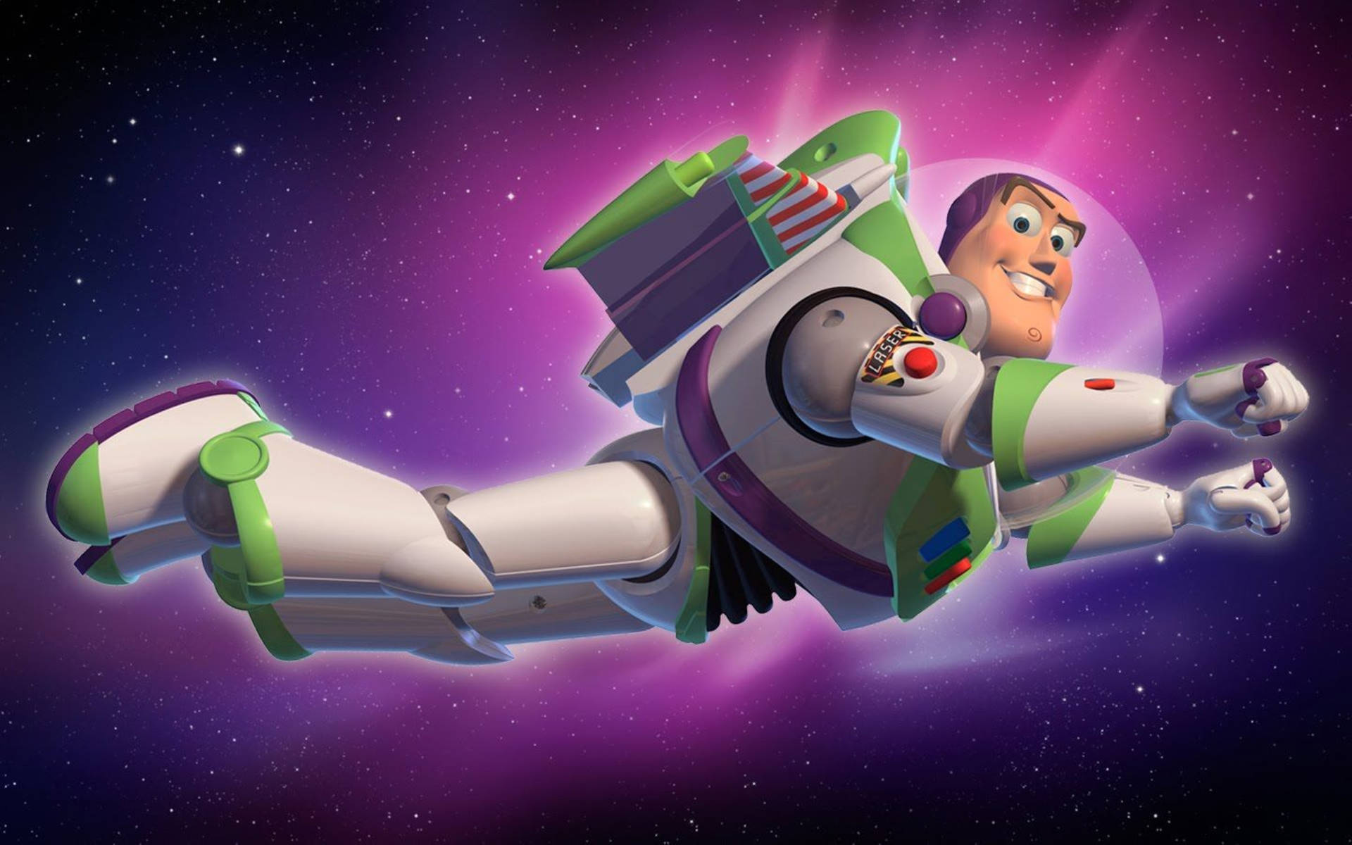 Buzz Lightyear In Outer Space Wallpaper