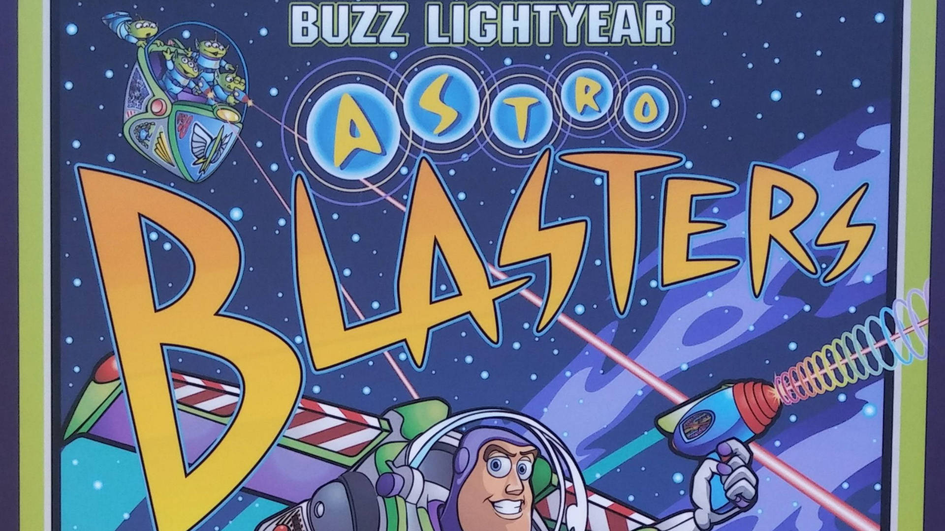 Buzzlightyear Från Star Command Astro Blasters. Wallpaper