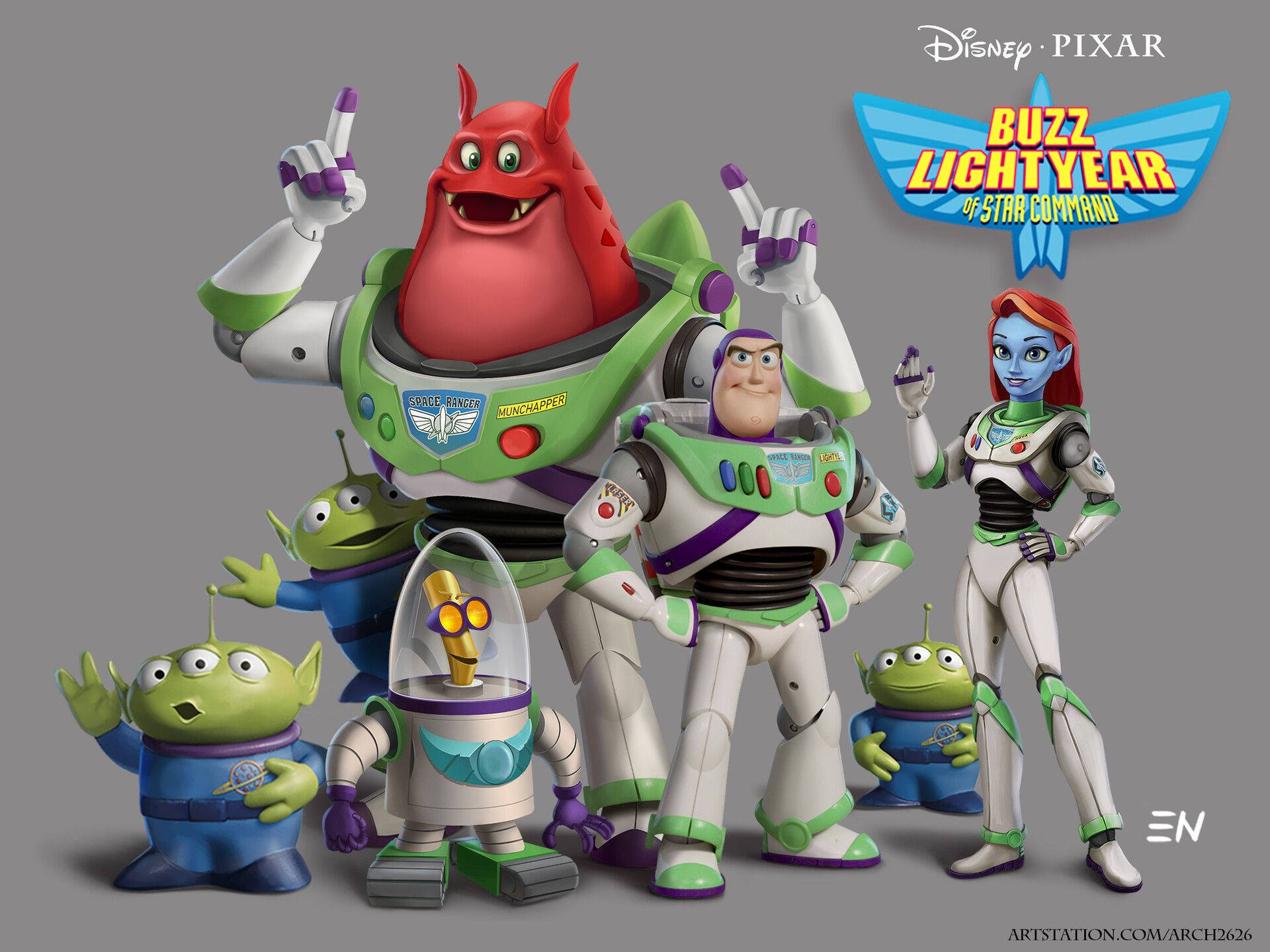 Buzz Lightyear Of Star Command Heroes In 3d Wallpaper