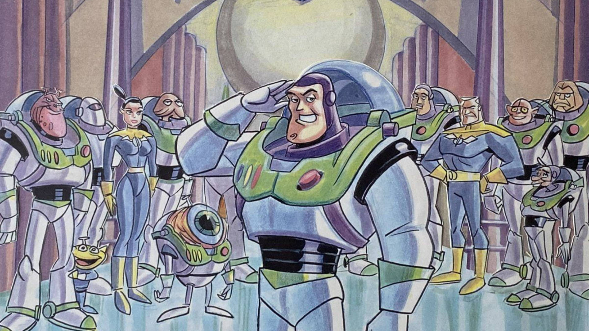 Buzz Lightyear Of Star Command League Of Heroes Background